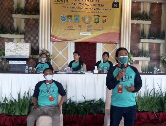 Pokja WHTR menggelar pemilihan ketua periode 2021-2024 dalam Kongres XI, di Restoran Istana Nelayan, Kota Tangerang.