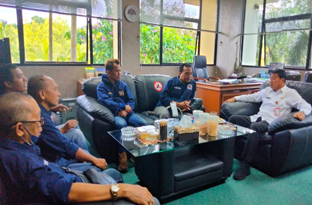Pengurus PWI Kabupaten Tangerang yang baru terpilih beraudensi dengan Sekda Kabupaten Tangerang HM Rudi Maesyal, Rabu (17/11/2022).