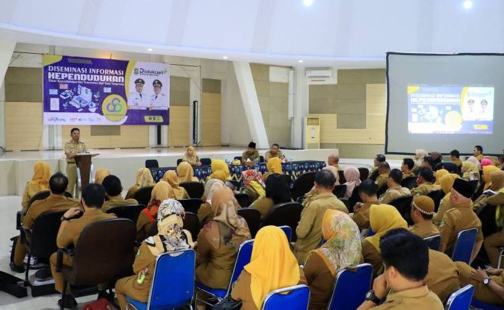 Dinas Kependudukan dan Pencatatan Sipil (Disdukcapil) Kota Tangerang gelar Diseminasi Informasi Kependudukan di Gedung MUI Kota Tangerang.