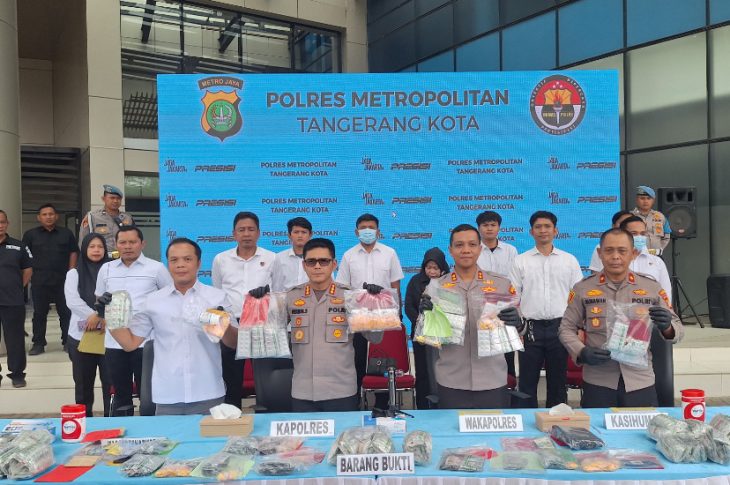 Polrestro Tangerang Kota Ungkap 37 Kasus Narkoba Sepanjang September 2026